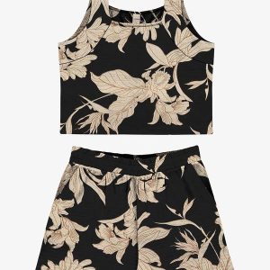 Conjunto Regata com Shorts Feminino Preto