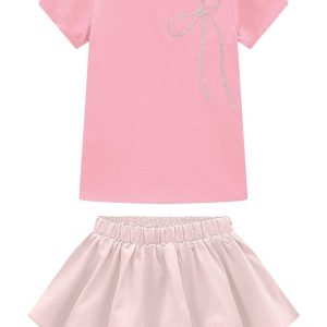 Conjunto Rosa Escuro Lurex Menina