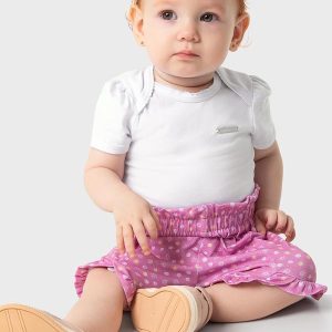 Conjunto Rosa Solzinho Clochard Menina