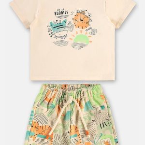 Conjunto Safári para Bebê Menino Bege