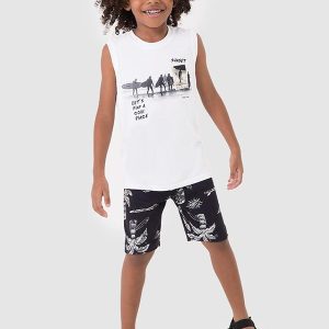 Conjunto Sunset Surf Branco