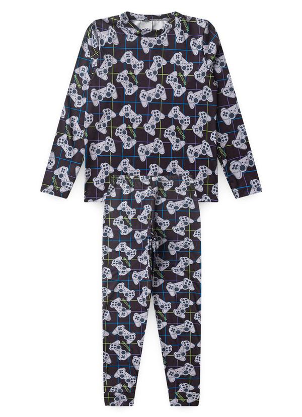 Conjunto Térmico Infantil Sublimado Preto