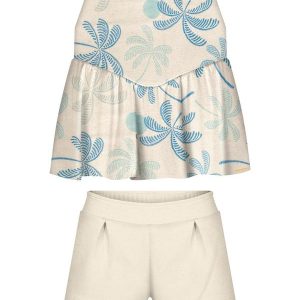 Conjunto com Blusa e Shorts em Moletom Azul