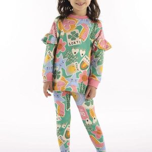 Conjunto com Blusão e Legging Verde