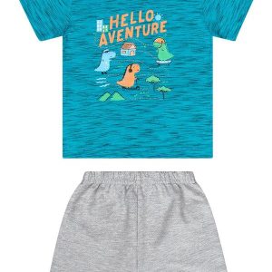Conjunto com Camiseta e Bermuda Verde