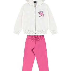 Conjunto com Jaqueta e Legging Branco