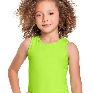 Cropped Básico Infantil em Ribana Verde