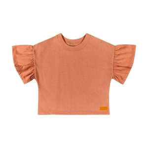 Cropped Básico Infantil para Menina Laranja