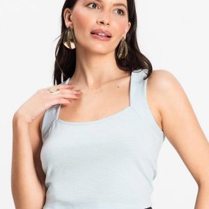 Cropped Feminino Azul