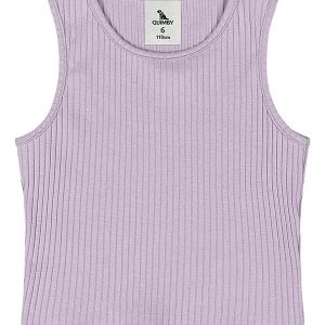 Cropped Ribana Canelada Menina Roxo