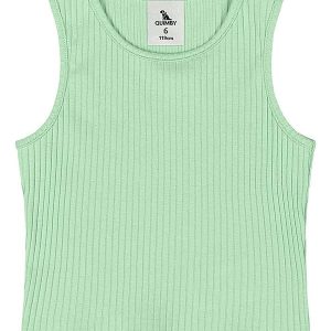 Cropped Ribana Canelada Menina Verde