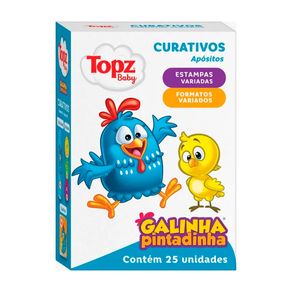 Curativos Topz Baby Galinha Pintadinha 25 Unidades