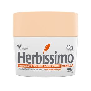 Desodorante Antitranspirante em Creme Herbíssimo Vanilla 55g