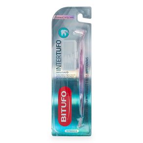 Escova Dental Bitufo Intertufo Cônica Cilíndrica 3 a 6,5mm + 6 Refis Interdentais