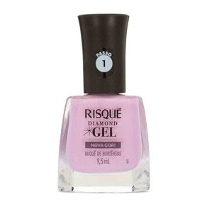 Esmalte Cremoso Risqué Diamond Gel Nova Cor! Buquê de Hotênsias 9,5ml