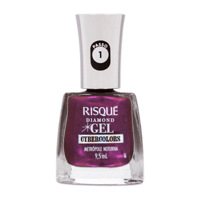 Esmalte Risqué Diamond Gel Cybercolors Metrópole Noturna 9,5ml