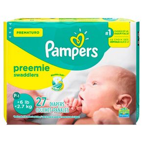 Fralda Pampers Prematuro Preemie Swaddlers P1 27 Unidades