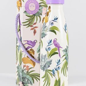 Garrafa Glub Glub 500ml Midnight Macaw Off White