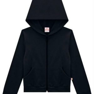 Jaqueta Infantil Menina Moletom Preto