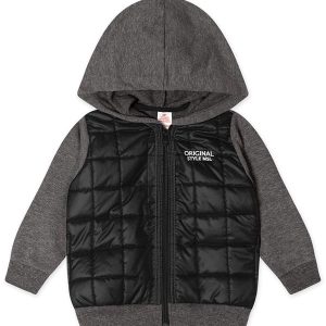 Jaqueta Moletom Infantil Cinza