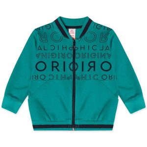 Jaqueta Moletom Infantil Masculina Verde