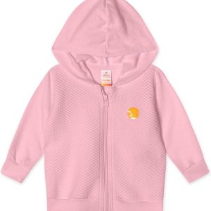 Jaqueta com Capuz Infantil Feminina Marisol Rosa