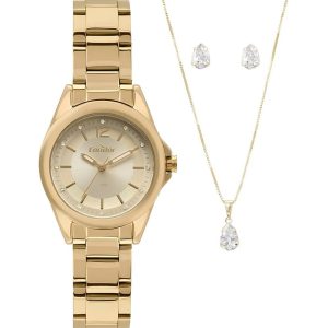 Kit Relógio Condor Feminino com Colar e Brincos CO2036MXU/K4D