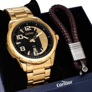 Kit Relógio Condor Masculino com Chaveiro CO2115MXG/K4P