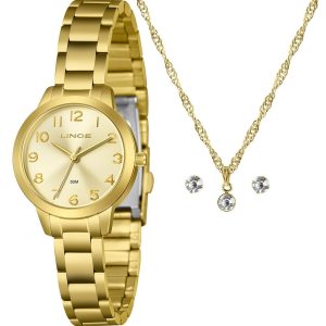 Kit Relógio Lince Feminino com Colar e Brincos LRG4848L30KBSAC2KX