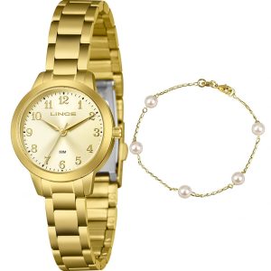 Kit Relógio Lince Feminino com Pulseira LRG4849L30KBSCC2KX