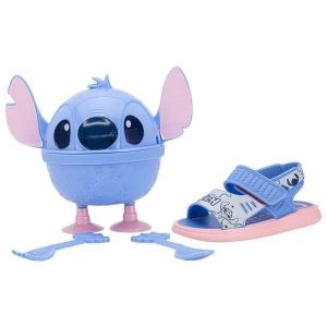 Kit Sandália Infantil Baby Disney Lunch Time Grendene Kids Azul/Rosa
