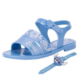 Kit Sandalia Infantil Disney e Relógio Stitch Time Grendene - Azul
