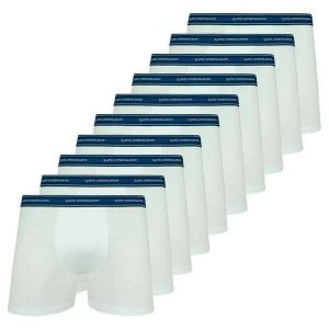 Kit com 10 Cuecas Boxer Lupo 523-003 Branco