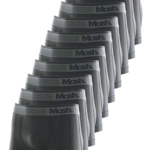 Kit com 10 Cuecas Boxer Mash 710.01 Marinho