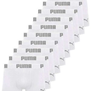 Kit com 10 Cuecas Boxer Puma 14100-001 Branco