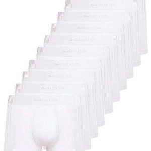 Kit com 10 Cuecas Boxer Selene 11070-002/003/440 Branco