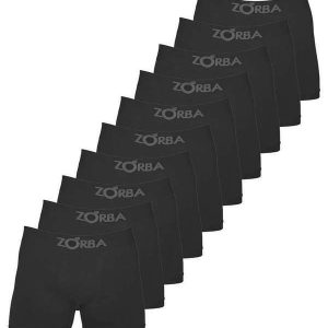 Kit com 10 Cuecas Boxer Zorba 781 Preto