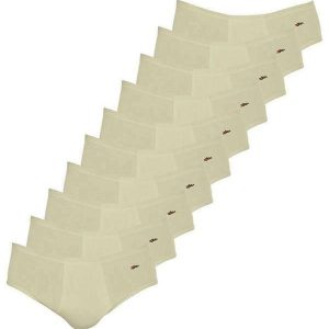 Kit com 10 Cuecas Slip Zorba com Abertura 172 Bege