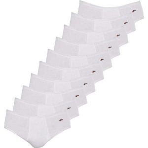 Kit com 10 Cuecas Slip Zorba com Abertura 172 Branco