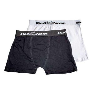 Kit com 2 Cuecas Boxer Red Nose 320 Preto-Branco