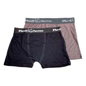Kit com 2 Cuecas Boxer Red Nose 320 Preto-Cinza