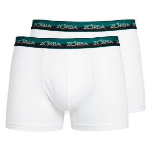 Kit com 2 Cuecas Boxer Zorba 702 Branco