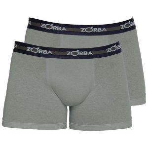 Kit com 2 Cuecas Boxer Zorba 702 Grafite