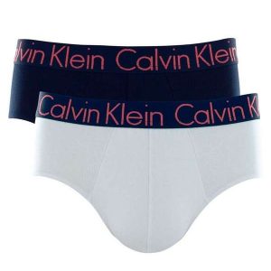 Kit com 2 Cuecas Calvin Klein C11.03 Az09-Azul-Escuro