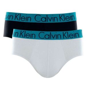 Kit com 2 Cuecas Calvin Klein C11.03 Br00-Branco