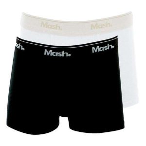 Kit com 2 Cuecas Infantil Boxer Mash 190.03 Preto-Branco