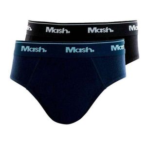 Kit com 2 Cuecas Infantil Slip Mash 193.01 Marinho-Preto