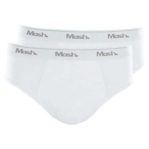 Kit com 2 Cuecas Slip Mash 073.58 Branco