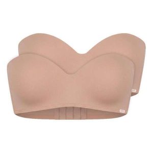 Kit com 2 Sutiã Bustiê com Aro e Bojo Hope 2083 Taça B Camurca