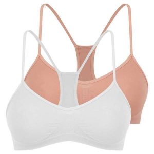 Kit com 2 Tops Nadador sem Aro e sem Bojo Trifil 1155 Branco-Macadâmia
